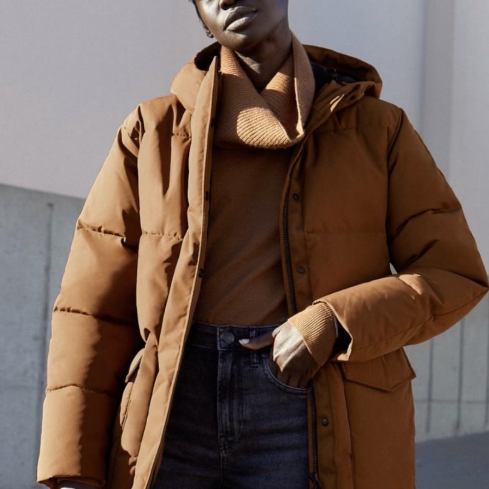 ReNew Long Puffer - Chestnut